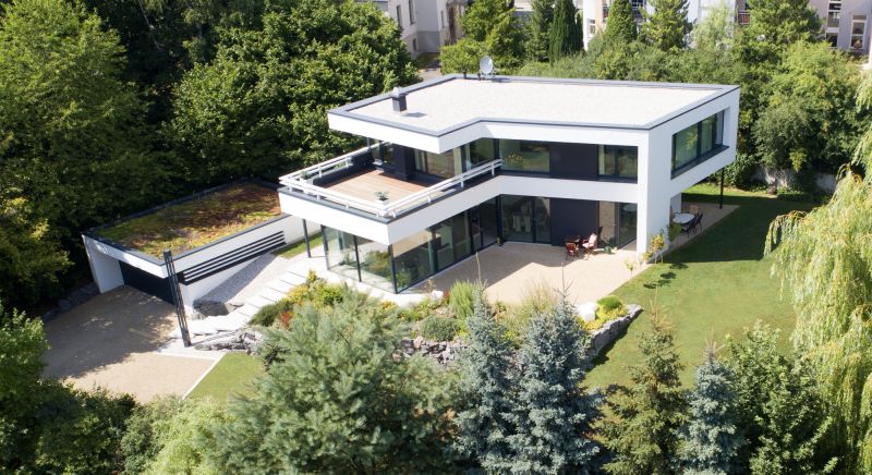 Neubau einer Bauhaus-Villa in Chemnitz Rabenstein